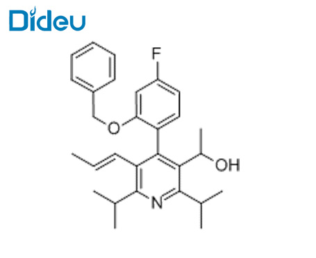 4-[4-Fluoro-2-(phenylmethoxy)phenyl]-α-methyl-2,6-bis(1-methylethyl)-5-(1-propen-1-yl)-3-Pyridinemethanol