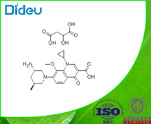 Butanedioicacid,2-hydroxy-,compd.with7-[(3S,5S)-3-amino-5-methyl-1-piperidinyl]-1-cyclopropyl-1,4-dihydro-8-methoxy-4-oxo-3-quinolinecarboxylicacid USP/EP/BP