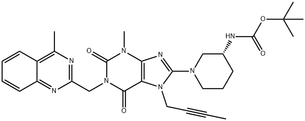 Tert-butyl((3s)-1-(7-(but-2-yn-1-yl)-3-Methyl-1-((4-Methylquinazolin-2-yl) Methyl)-2,6-dioxo-2,3,4,5,6,7-hexahydro-1h-purin-8-yl)piperidin-3-yl)carbaMate