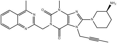 (S)-8-(3-aminopiperidin-1-yl)-7-(but-2-yn-1-yl)-3-methyl-1-((4-methylquinazolin-2-yl)methyl)-3,7-dihydro-1H-purine-2,6-dione