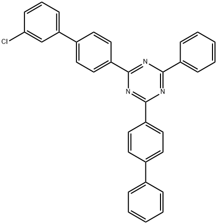 2-[1,1'-biphenyl]-4-yl-4-(3'-chloro[1,1'-biphenyl]-4-yl)-6-phenyl-1,3,5-triazine