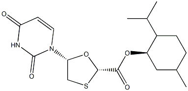 (2R,5S)-(1R,2S,5R)-2-isopropyl-5-methylcyclohexyl 5-(2,4-dioxo-3,4-dihydropyrimidin-1(2H)-yl)-1,3-oxathiolane-2-carboxylate