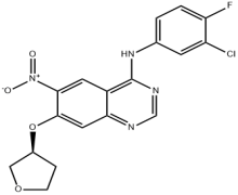 N-(3-chloro-4-fluorophenyl)-6-nitro-7-[(3S)-oxolan-3-yl]oxyquinazolin-4-amine