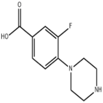 3-Fluoro-4-piperazinobenzoic Acid