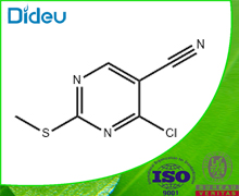 4-Chloro-2-(methylthio)pyrimidine-5-carbonitrile ,97% 