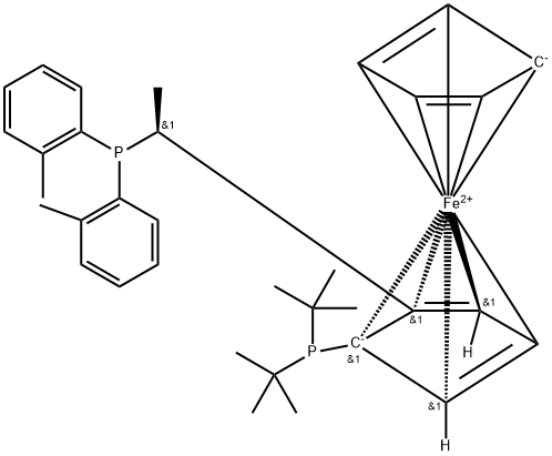 (S)-1-[(R)-2-(DI-TERT.-BUTYLPHOSPHINO)FERROCENYL]ETHYLBIS(2-METHYLPHENYL)PHOSPHI