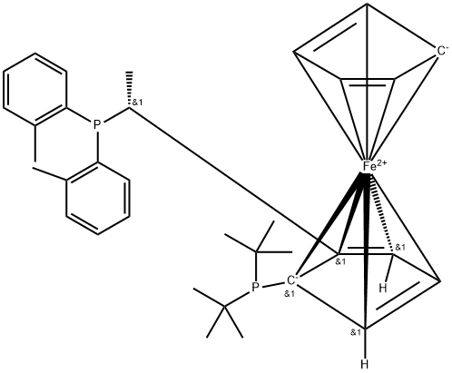 (R)-1-[(S)-2-(DI-TERT.-BUTYLPHOSPHINO)FERROCENYL]ETHYLBIS(2-METHYLPHENYL)PHOSPHI