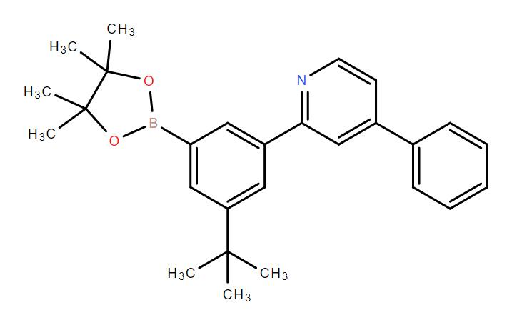 Pyridine, 2-[3-(1,1-dimethylethyl)-5-(4,4,5,5-tetramethyl-1,3,2-dioxaborolan-2-yl)phenyl]-4-phenyl-