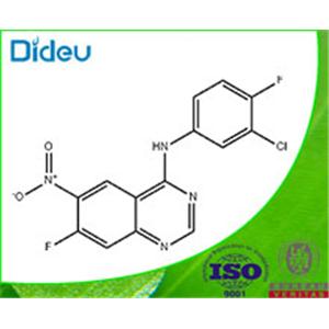 4-Quinazolinamine, N-(3-chloro-4-fluorophenyl)-7-fluoro-6-nitro- 