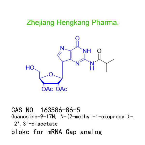 Guanosine-9-17N, N-(2-methyl-1-oxopropyl)-, 2',3'-diacetate