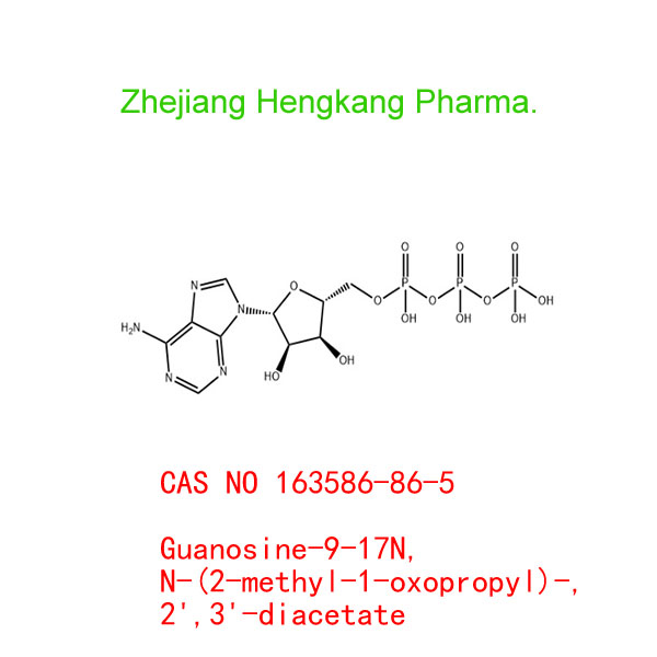 Guanosine-9-17N, N-(2-methyl-1-oxopropyl)-, 2',3'-diacetate