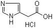 CAS # 3251-69-2, 1H-Imidazole-5-acetic acid hydrochloride, 1H-Imidazole-4-acetic acid monohydrochloride, Imidazole-4-acetic acid monohydrochloride, (1H-Imidazol-4-yl)acetic acid hydrochloride, (1H-Imidazol-5-yl)acetic acid hydrochloride