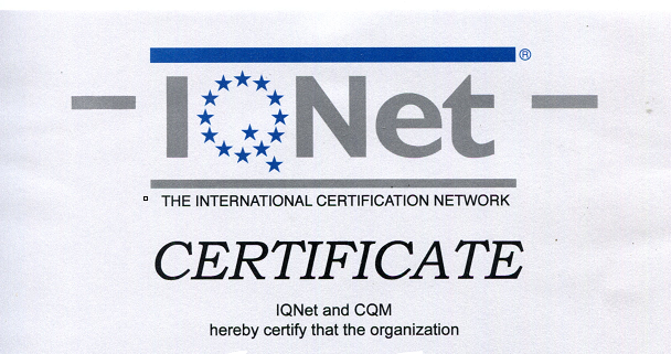 Certificate of accreditation