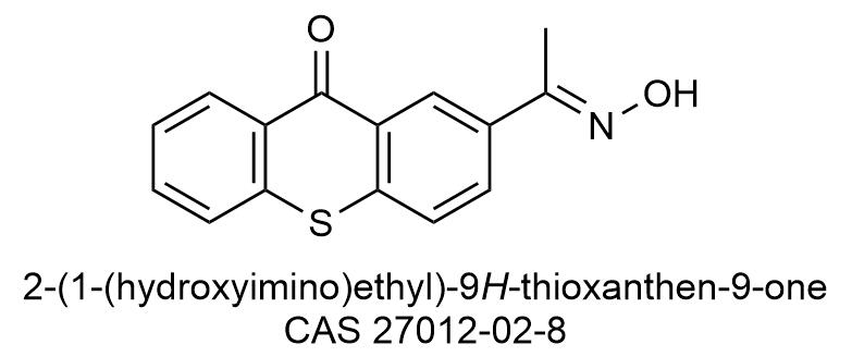 2-(1-(hydroxyimino)ethyl)-9H-thioxanthen-9-one