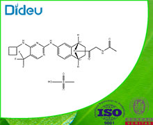 N-[2-[(1R,4S)-6-[[4-(Cyclobutylamino)-5-(trifluoromethyl)-2-pyrimidinyl]amino]-1,2,3,4-tetrahydronaphthalen-1,4-imin-9-yl]-2-oxoethyl]acetamide methanesulfonate (1:1) 