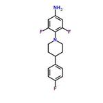 3,5-Difluoro-4-[4-(4-fluorophenyl)-1-piperidinyl]aniline