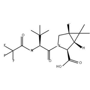 (1R,2S,5S)-3-((S)-3,3-dimethyl-2-(2,2,2-trifluoroacetamido)butanoyl)-6,6-dimethyl-3-azabicyclo[3.1.0]hexane-2-carboxylic acid