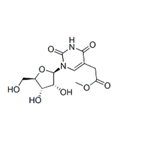 5-Pyrimidineacetic acid, 1,2,3,4-tetrahydro-2,4-dioxo-1-beta-D-ribofur anosyl-, methyl ester