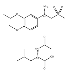 (S)-1-(3-Ethoxy-4-methoxyphenyl)-2-(methylsulfonyl)ethylamine N-acetyl-L-leucine salt