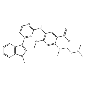 N1-[2-(Dimethylamino)ethyl]-5-methoxy-N1-methyl-N4-[4-(1-methyl-1H-indol-3-yl)-2-pyrimidinyl]-2-nitro-1,4-benzenediamine