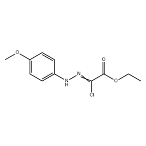 Acetic acid, 2-chloro-2-[2-(4-methoxyphenyl)hydrazinylidene], ethyl ester