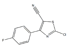 2-chloro-4-(4-fluorophenyl)thiazole-5-carbonitrile