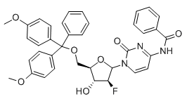 N4-Benzoyl-5'-O-(4,4'-dimethoxytrityl)-2'-deoxy-2'-fluoro-b-D-arabinocytidine