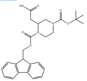 4-Boc-1-Fmoc-2-Piperazine acetic acid