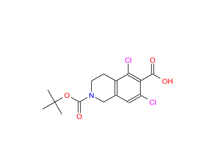 2-(tert-butoxycarbonyl)-5,7-dichloro-1,2,3,4-tetrahydroisoquinoline-6-carboxylic acid