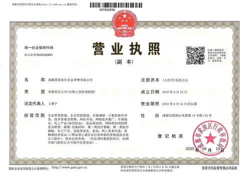 Business License Of EnterpriseLegal Person