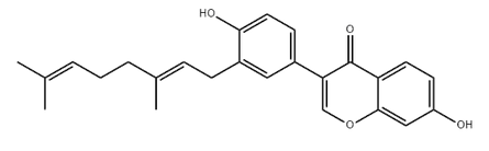 3-[3-[(2E)-3,7-Dimethyl-2,6-octadien-1-yl]-4-hydroxyphenyl]-7-hydroxy-4H-1-benzopyran-4-one