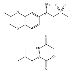 (S)-1-(3-Ethoxy-4-methoxyphenyl)-2-(methylsulfonyl)ethylamine N-acetyl-L-leucine salt