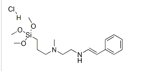 3-(N-Styrylmethyl-2-aminoethylamino)-propyltrimethoxysilane hydrochloride 