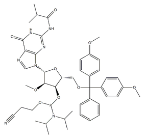 5'-O-(4,4-Dimethoxytrityl)-2'-O-methyl-N-isobutyrylguanosine-3'-(2-cyanoethyl-N,N-diisopropyl)phosphoramidite