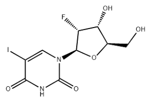 5-iodo-1-(2-fluoro-2-deoxyribofuranosyl)uracil