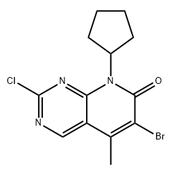 6-broMo-2-chloro-8-cyclopentyl-5-Methylpyrido[2,3-d]pyriMidin-7(8H)-one