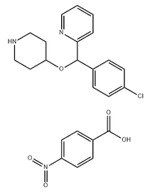 4-[(4-Chlorophenyl)-2-pyridylmethoxy]piperidine p-nitrobenzoic acid salt