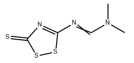 (E)-N,N-dimethyl-N'-(3-sulfanylidene-3H-1,2,4-dithiazol-5-yl)methanimidamide