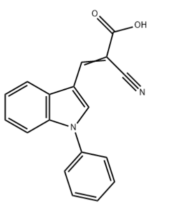 2-cyano-3-(1-phenylindol-3-yl)acrylate