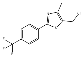 5-(chloromethyl)-4-methyl-2-(4-(trifluoromethyl)phenyl)-1,3-thiazole