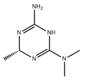 1,3,5-Triazine-2,4-diamine,1,6-dihydro-N,N,6-trimethyl-,(+)-(9CI)