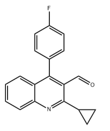 2-Cyclopropyl-4-(4-fluorophenyl)quinoline-3-carboxaldehyde