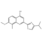 4-Quinolinol, 7-methoxy-8-methyl-2-[4-(1-methylethyl)-2-thiazolyl]-