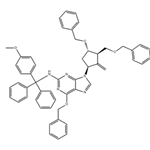 6-(Benzyloxy)-9-((1S,3R,3S)-4-(benzyloxy)-3-(benzyloxymethyl)-2-methylenecyclopentyl)-N-((4-methoxyphenyl)diphenylmethyl)-9H-purin-2-amine