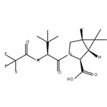 (1R,2S,5S)-3-((S)-3,3-dimethyl-2-(2,2,2-trifluoroacetamido)butanoyl)-6,6-dimethyl-3-azabicyclo[3.1.0]hexane-2-carboxylic acid