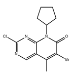 6-broMo-2-chloro-8-cyclopentyl-5-Methylpyrido[2,3-d]pyriMidin-7(8H)-one