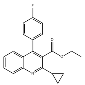 Ethyl 2-cyclopropyl-4-(4-fluorophenyl)-quinolyl-3-carboxylate 