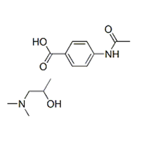 4-acetamidobenzoic acid, compound with 1-(dimethylamino)propan-2-ol (1:1) 