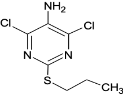 4,6-dichloro-2-propylthiopyrimidine-5-amine