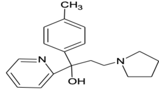 alpha-[2-(1-pyrrolidinyl)ethyl]-alpha-(p-tolyl)pyridine-2-methanol